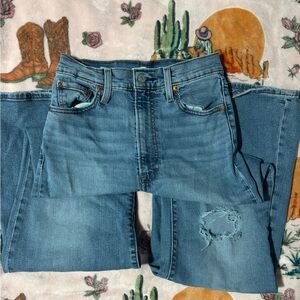 Levi’s ribcage bell jeans